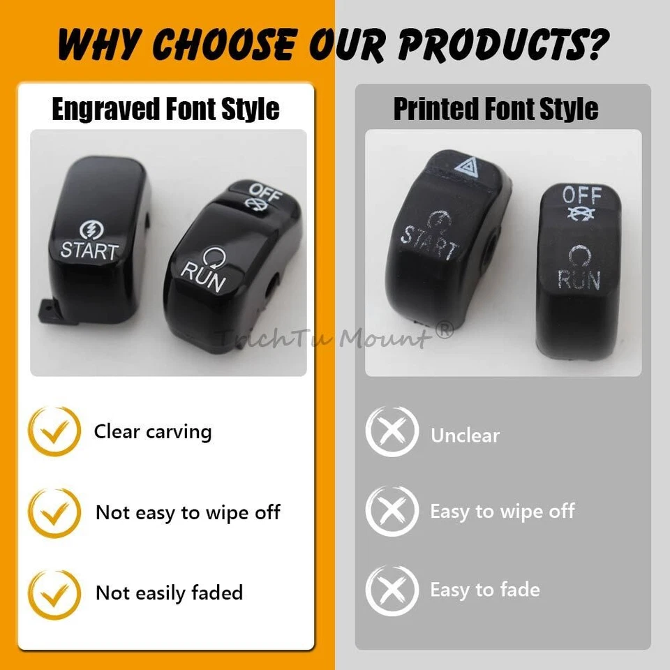 Kit de botones de tapa de interruptor de control manual negro para Harley Softail Sportster 1996-2013 Foto 3 de 4