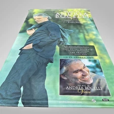 Andrea Bocelli Vivere 2007 XL Vinyl Banner Ziegfeld Theatre NYC Promo 10ft × 6ft