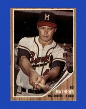1962 Topps Set-Break # 30 Eddie Mathews NR-MINT *GMCARDS*
