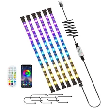 LED Strip Lights 6Pre Cut 1ft 6ft Led Light Strip Dimmable RGB Color Changing le