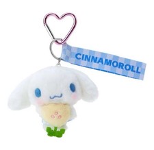 Cinnamoroll Plush Mascot Holder Pastel Checker Keychain Bag Charm Japan Kawaii