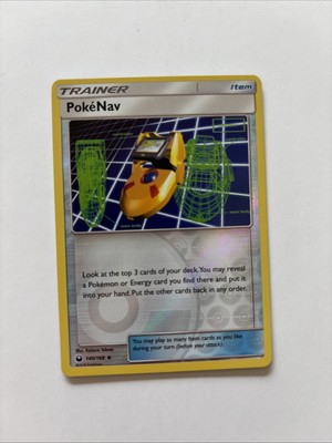 PokeNav 140/168 Rev Reverse Holo SM Celestial Storm Pokemon NM