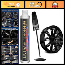 Gloss Black Rim Touch Up Paint - Car Wheel Scratch Repair Kit for Curb Rash, 1 f