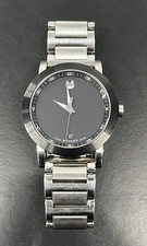 MOVADO 07.1.14.1145 MUSEUM SWISS SS BLACK SAPPHIRE CRYSTAL MENS WATC (MVP034377)