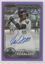 2024 Topps Pro Debut Purple Foil Auto 67/286 Sabin Ceballos #PD-50 Auto 1f5h