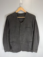 Giacca blazer officina YOHJI YAMAMOTO tela lavata grigio antracite Giappone