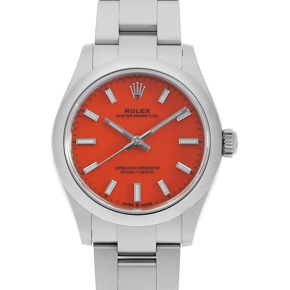 Rolex — ROLEX Oyster Perpetual 31 277200 Coral red Random Number second hand Boys (U...