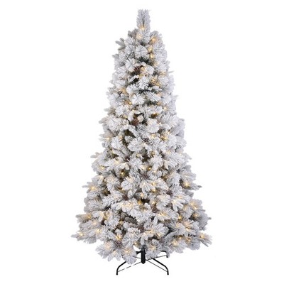 Holiday Time 010-1528WR 7.5' Pre-Lit Flocked Bellmont Christmas