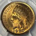 PCGS MS65 RB 1900 INDIAN HEAD CENT. 95% RED!!!