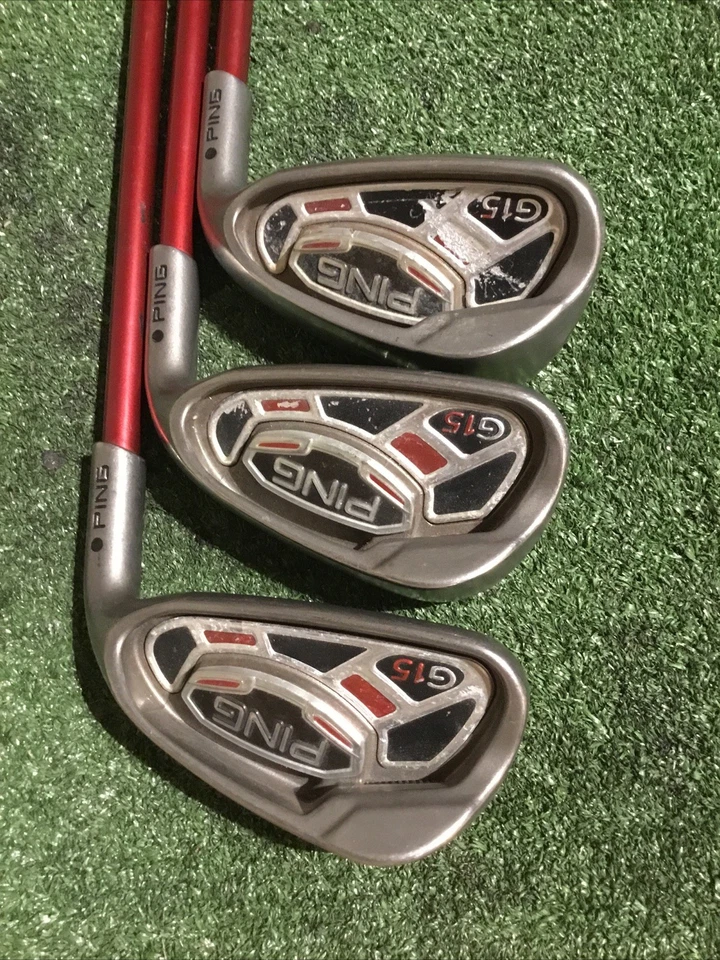 Ping G15 Black Dot Irons Set 4-PW, No 9i Soft Regular Seniors TFC 149 I Graphite - Image 4 of 4