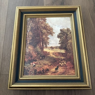 A Framed Painting: The Cornfield by English Painter J Constable 11 x14 