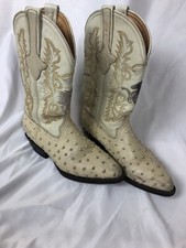 Cowboy leatr Botas Boots Rayo de Plata size 4 