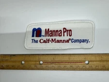 Vintage Manna Pro Trucker Hat Patch Calf Manna Feed Company