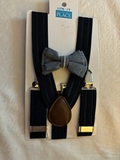 The Children  s Place Suspender And Bow Tie Set NWT Size 12M-5T