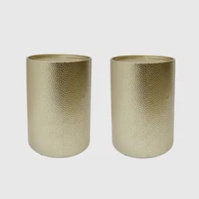 2pk Brookhaven Modern Round Accent Table Iron Frame - 2 Colors - Gold/Silver