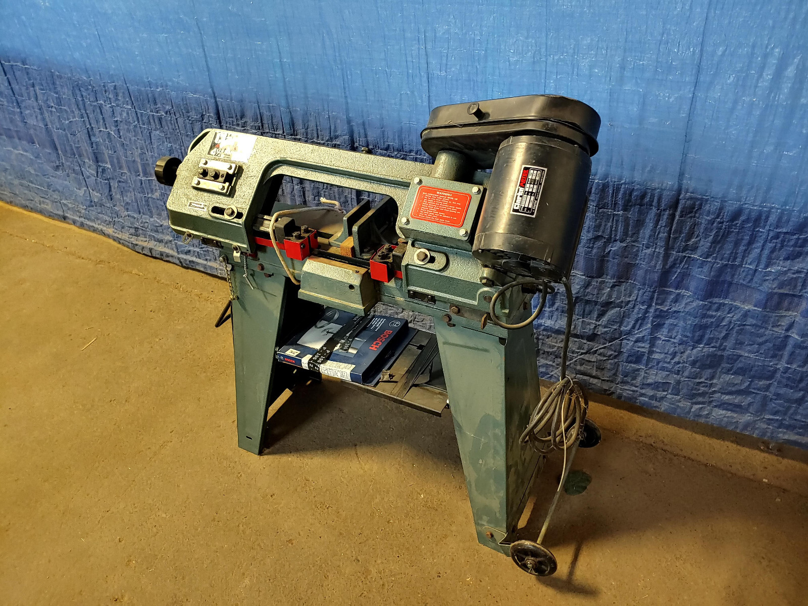 CLARKE METALWORKER 41/2" METAL CUTTING HORIZONTAL BAND SAW eBay