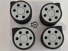 RIMOWA set pack 4 Roues Lot Genuine Parts Caster Wheels Noir Gris Ø 64mm Neuf