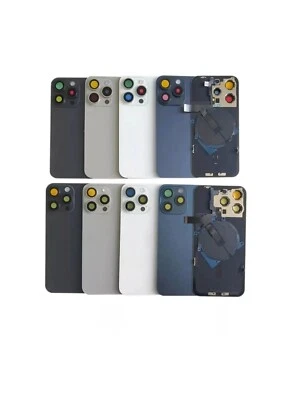 BRAINTECH For iPhone 15 Pro Max Rear Back Glass Battery Cover Camera Lens Magsafe nfc flex