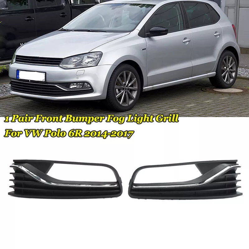 Fits Volkswagen Polo 6R 2014 2015 2016 2017 Front Bumper Fog Light Grille  Cover