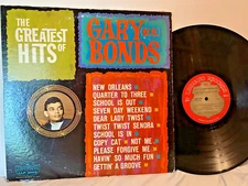 Gary US Bonds LP Greatest Hits, Small Print Variant on Label, LLP 3003, 1962