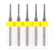 (5) 1.60mm (.0630") DIAMOND CUT CARBIDE ROUTER BURRS, FT W RINGS 4150Q0630.276A1