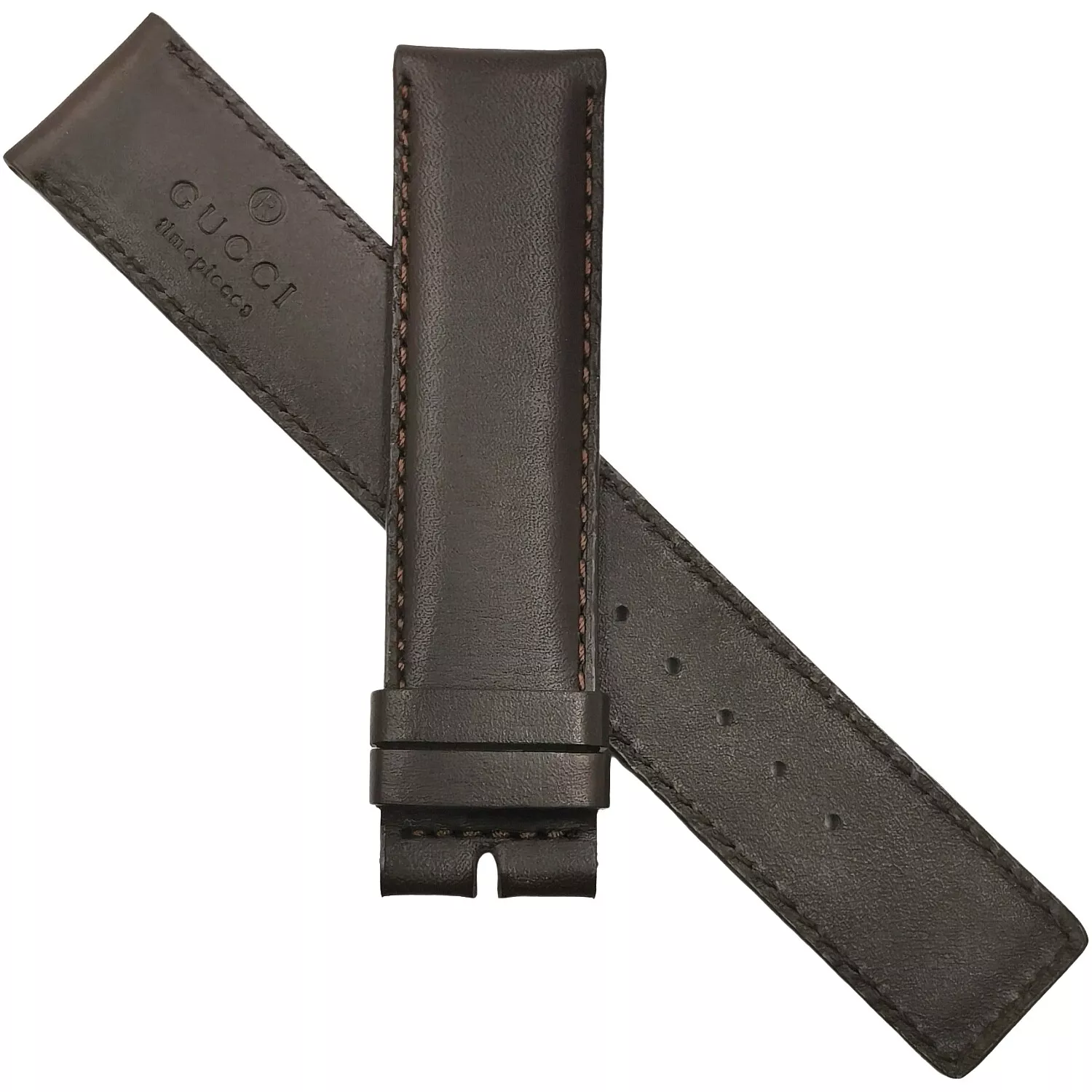 GUCCI   20 MM   BRACELET DE MONTRE EN CUIR VÉRITABLE   OEM   BRACELET   NEUF   BRACELET   #D35
