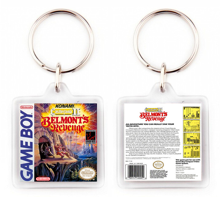 Castlevania II BELMONT'S Revenge Game Boy Nintendo Porte-Clés Porte-Clé