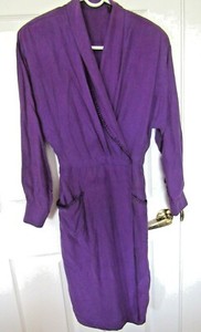 dark purple silk dress