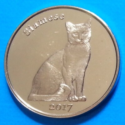 Stroma Island 1 pound 2017 UNC Siamese Cat - Isle of Stroma unusual coin