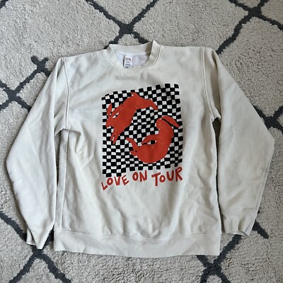 Harry Styles Love On Tour 2021 Crewneck Sweatshirt Sz Medium Good Condition