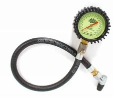 JOES Racing Products 32305 ANALOG TIRE PRESSURE GAUGE 0-15 PSI GLOW IN THE DARK