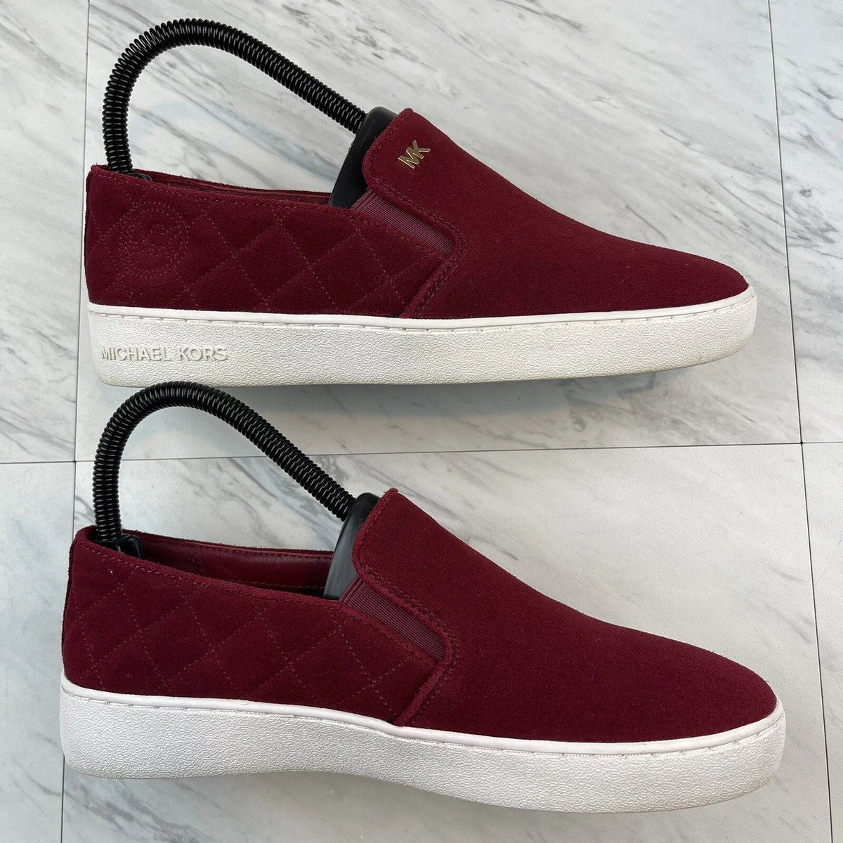 Michael kors maroon sneakers sale