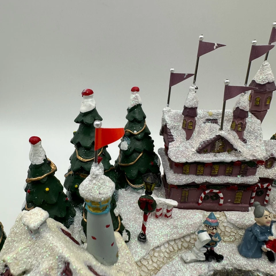 Hawthorn Village Rudolphs Christmas Cove Red Nosed Reindeer Sculpture As Is - Image 3 of 4