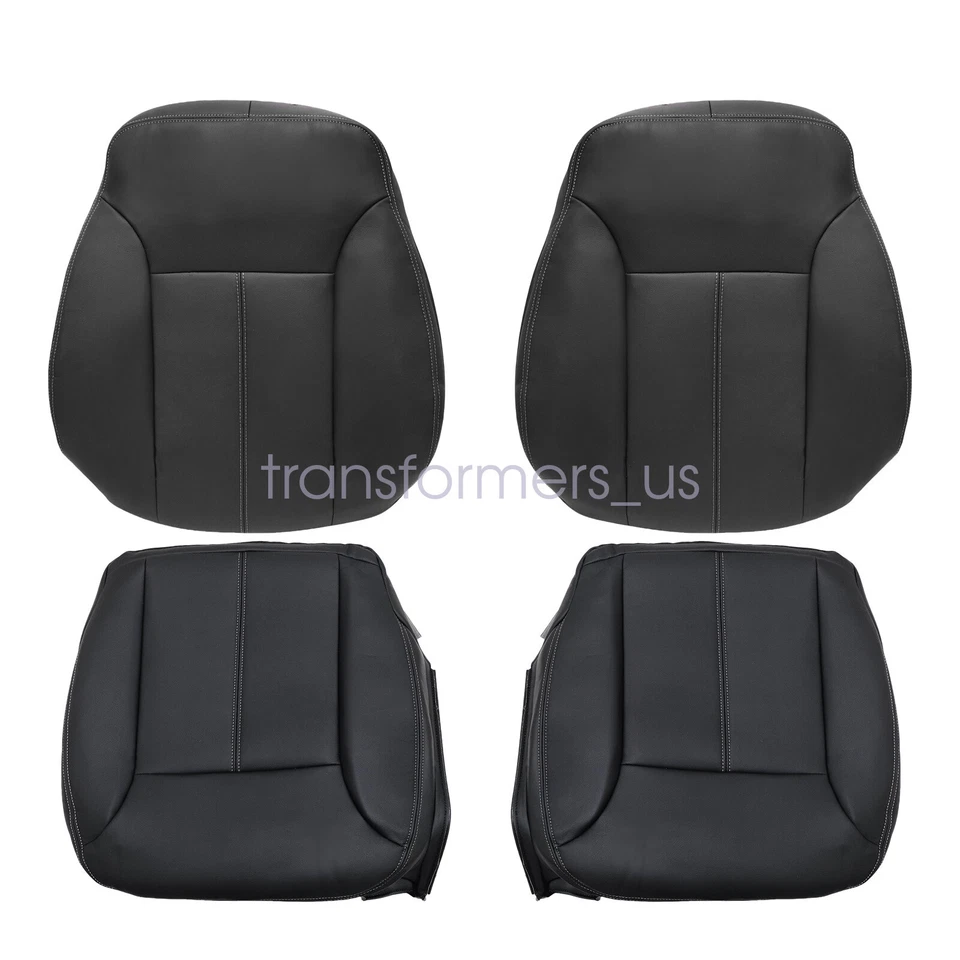 For 2007-2012 Mercedes Benz GL450 Driver Passenger Bottom Top Seat Cover Black Foto 4 de 4