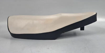 1980's OEM YAMAHA MBK SCOOTER BLACK/WHITE SEAT SADDLE L=22" W=11" BELGARDA ITALY - Image 1 of 4