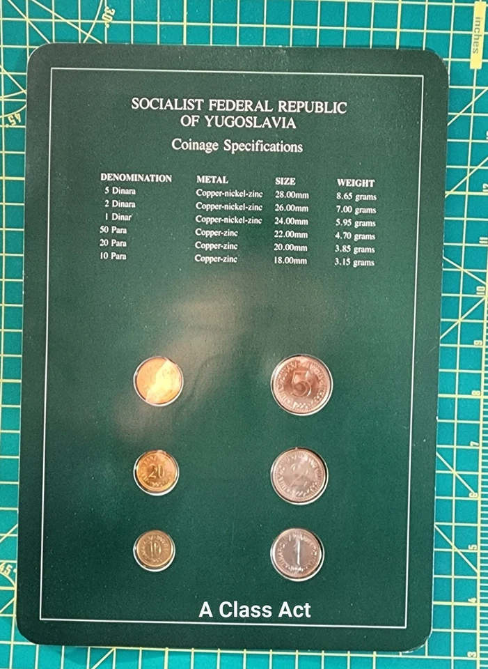 Coin Sets of All Nations Yugoslavia 1990 UNC SCARCE. Our T6859 - Image 2 of 4