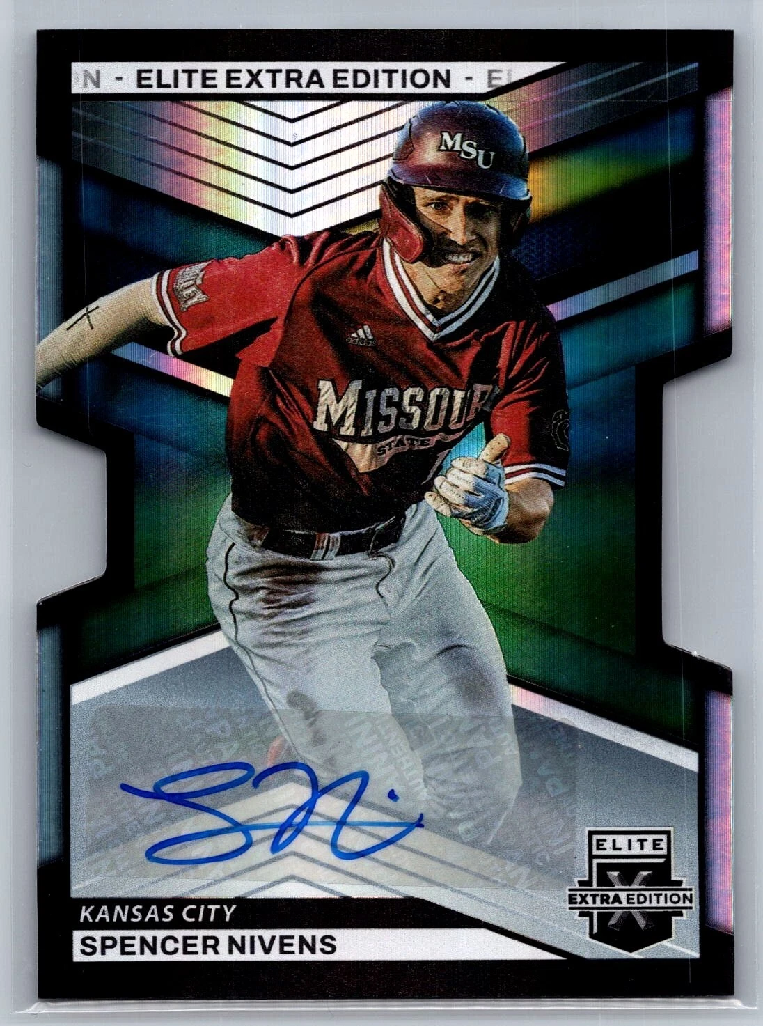 2023 panini elite extra edition spencer nivens signatures die-cut 247/399 #54