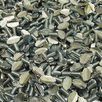 (250) 1/4''-20 X 1/2'' Thumb Screw Type B No Shoulder Zinc Plated