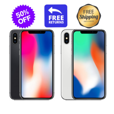 Apple iPhone X 64GB/256GB Unlocked - Fair Condition, Space Gray/Silver