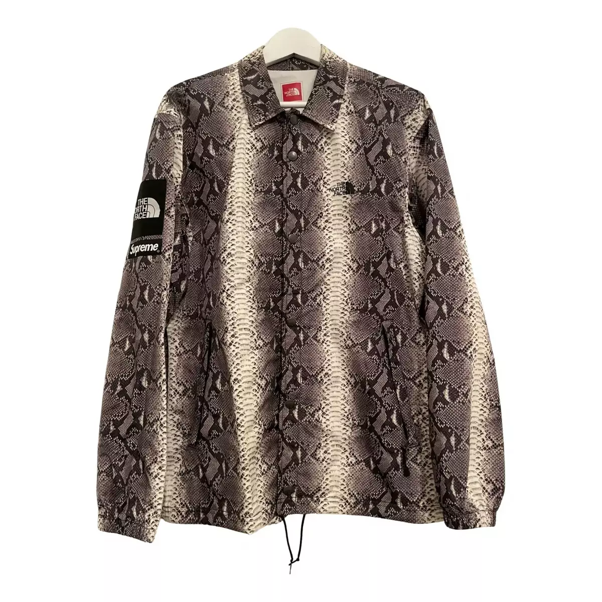 M】 Supreme/TNF Snakeskin Coaches Jacket-