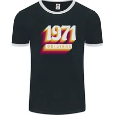 Retro 54th Birthday Original 1971 Mens Ringer T-Shirt FotL