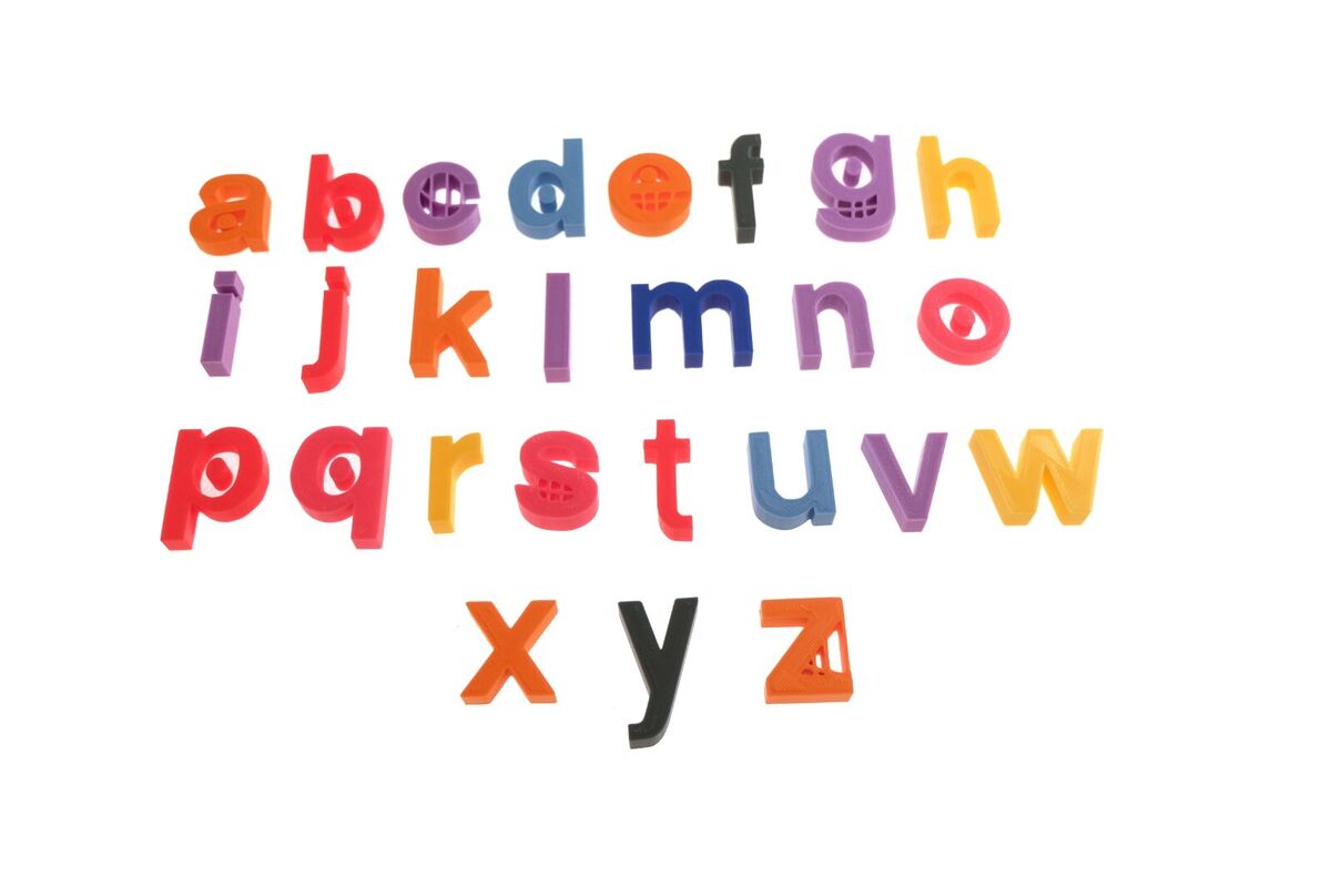 TVOKIDS Uppercase Alphabet 3D Printed Letters Custom Name