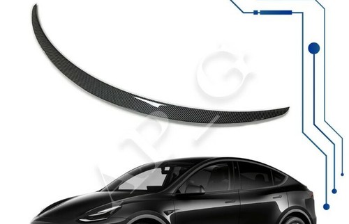 Tesla Model Y 2020-2022 Rear Trunk Spoiler Tail Wing (Glossy Carbon Fiber)