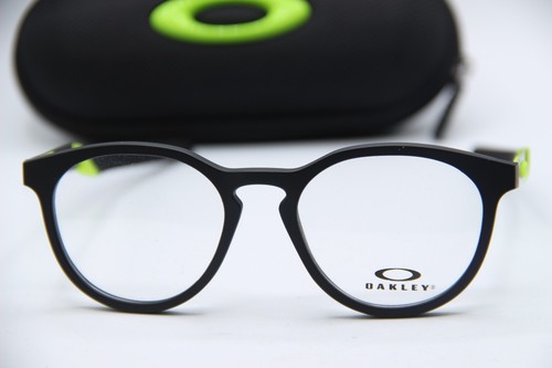 NEW OAKLEY YOUTH OY8014-0148 BLACK GREEN ROUND OUT AUTHENTIC EYEGLASSES 48-17 - 第 1/5 張圖片