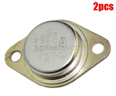 2Pcs Power Transistor TO-3 MJ2955 St Pnp Af Amp Audio 15A/60V New Ic vp