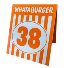 Whataburger Table Tent Number  # 38