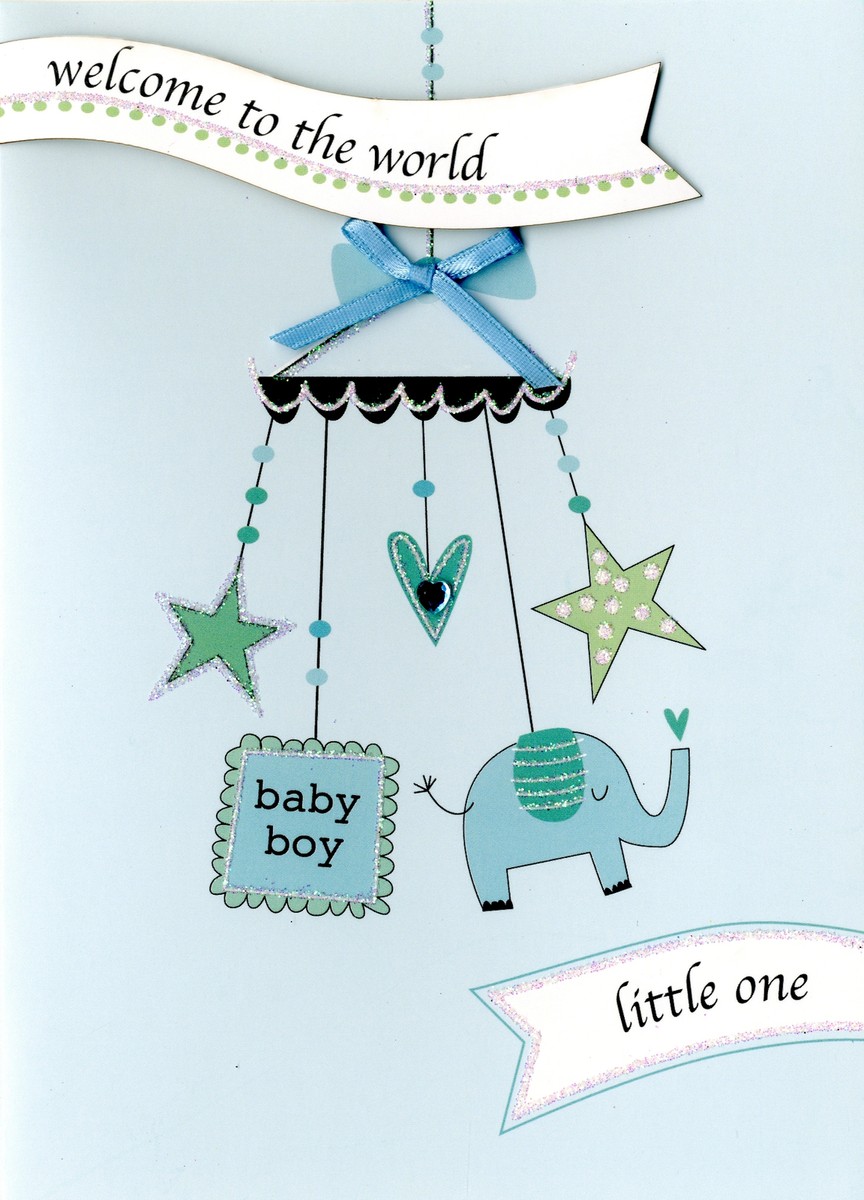 Welcome Baby Boy Wishes Newborn Baby Boy Congratulations Vector