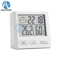 Digital LCD Room Thermometer Hygrometer Humidity Meter Indoor Temperature Gauge