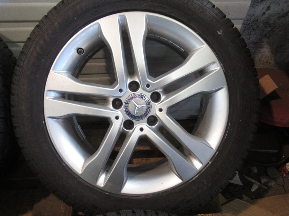 !6,5mm! 1A Winterräder Alu Mercedes GLA 156 X156 - Dunlop 235/50 R18 7Jx18 ET46 - Bild 4 von 4