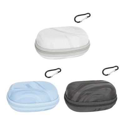 Headset Storage Box Wear Resistant with Internal Mesh Pocket for Dedicated